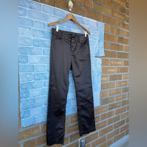 Bevy Flog exposed button fly vegan leather pants size 30 /10 - Picture 3 of 16